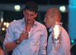 Mario Gomez musste auf den Schock erst einmal was trinken