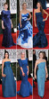 Stars in blauen Kleidern bei den Golden Globes