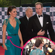 Kate Middleton erschien jetzt im petrolblauen Spitzen-Kleid auf dem roten Teppich 