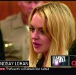 Lindsay nach der Verkündung ihrer Haftstrafe, sie ist sichtlich mitgenommen Lindsay nach der Verkündung ihrer Haftstrafe, sie ist sichtlich mitgenommen
