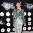 Miley Cyrus im Animal-Print-Kleid Miley Cyrus im Animal-Print-Kleid