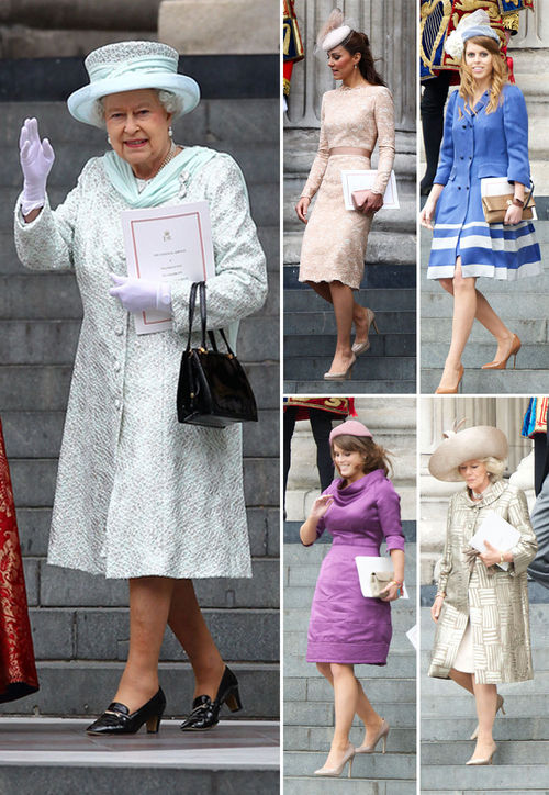 Die Royals machten sich zum Gottesdienst anlässlich des Thron-Jubiläums der Queen richtig schick Die Royals machten sich zum Gottesdienst anlässlich des Thron-Jubiläums der Queen richtig schick