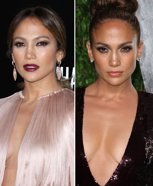 Jennifer Lopez probiert auch mal verschiedene Make-up Looks aus Jennifer Lopez probiert auch mal verschiedene Make-up Looks aus