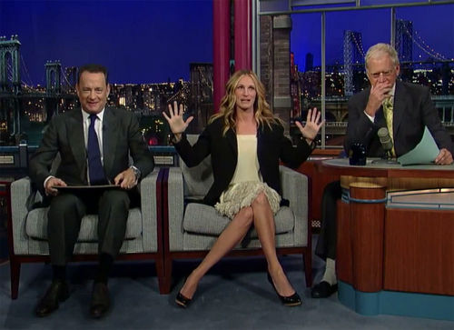 Julia Roberts musste mehr oder weniger schwierige Fragen über Tom Hanks beantworten Julia Roberts musste mehr oder weniger schwierige Fragen über Tom Hanks beantworten