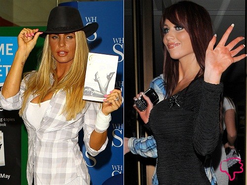 Orangenhaut mal anders: Katie Price und Amy Childs | Promiflash.