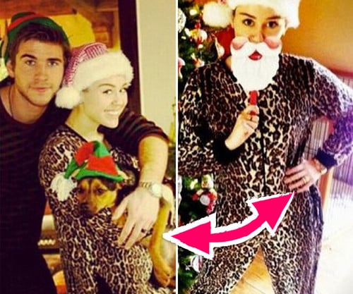Miley Cyrus und Liam twitterten Weihnachts-Bilder