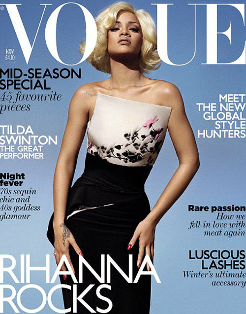 Rihanna - Rihanna zeigt sich blond auf dem neuen Vogue-Cover