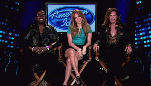Steven Tyler schockte seine Jury-Kollegen Jennifer Lopez und Randy Jackson Steven Tyler schockte seine Jury-Kollegen Jennifer Lopez und Randy Jackson