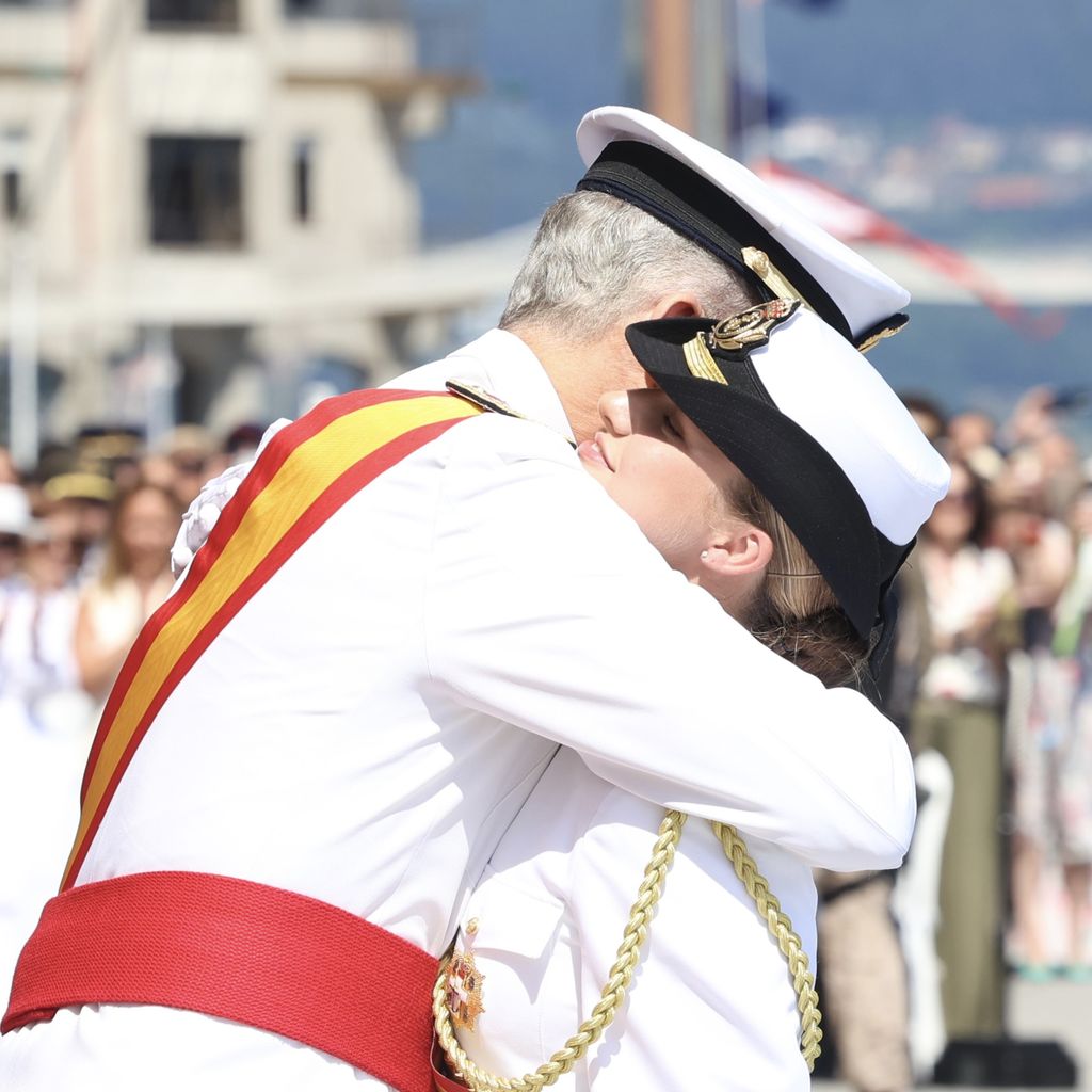 König Felipe mit seiner ältesten Tochter Leonor, Juli 2025