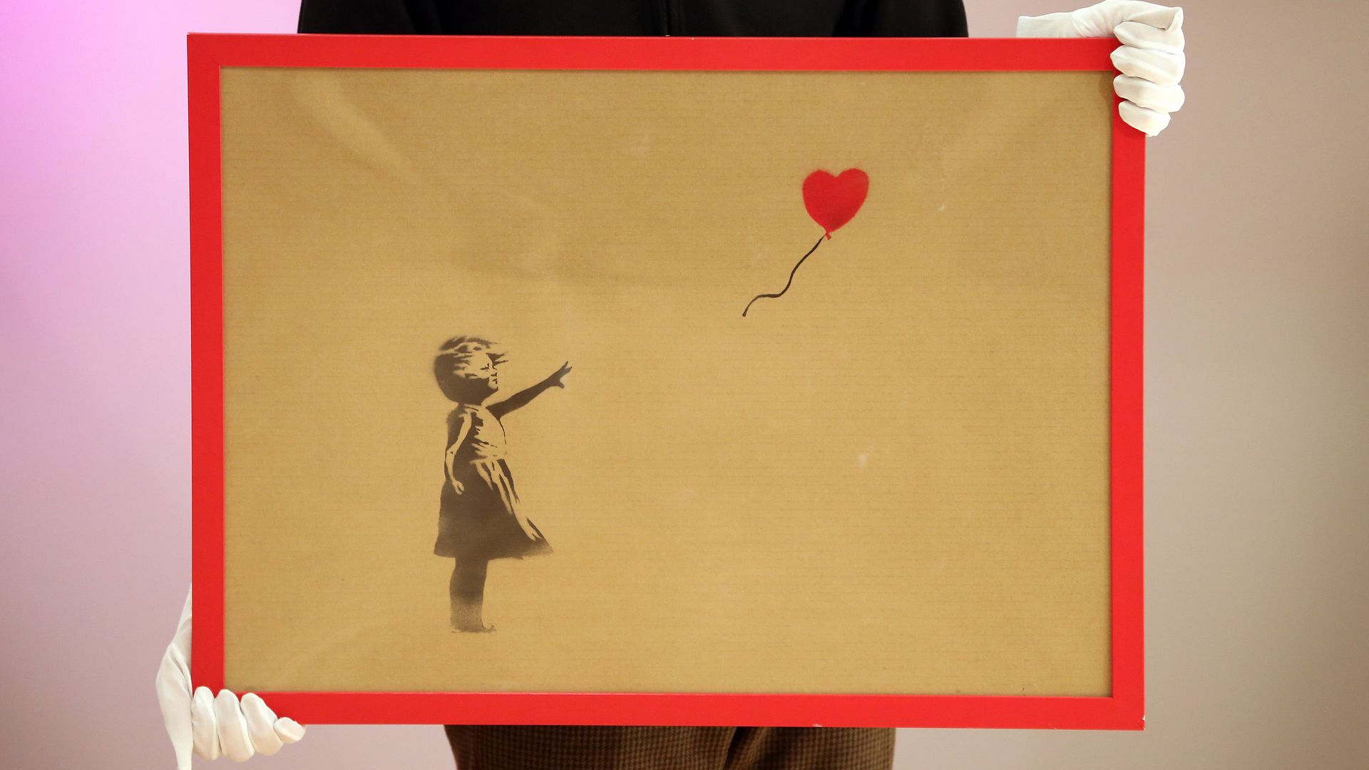 Banksy 'Balloon Girl' Poster Gerahmt - Kunstdruck In 4 Größen (A4, A3, A2, A1)