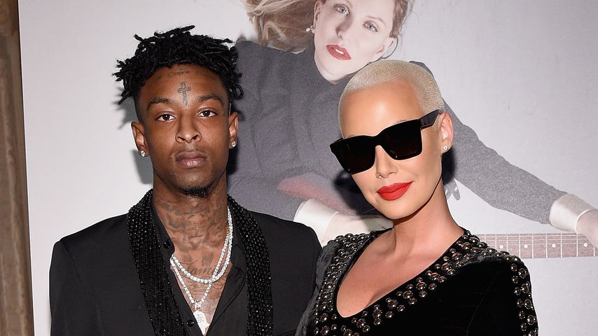 21 Savage und Amber Rose bei Harper's BAZAAR-Party