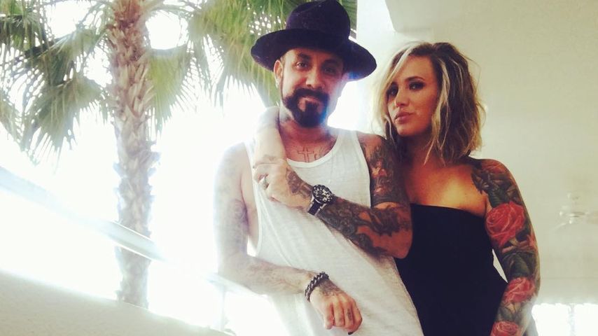 AJ McLean mit Ehefrau Rochelle Deanna Karidis