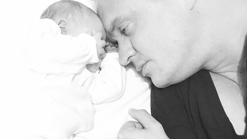 Alexander Posth mit seiner Tochter Penelope