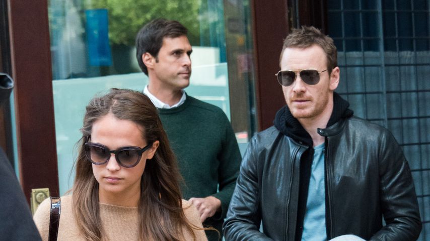 Alicia Vikander und Michael Fassbender in New York