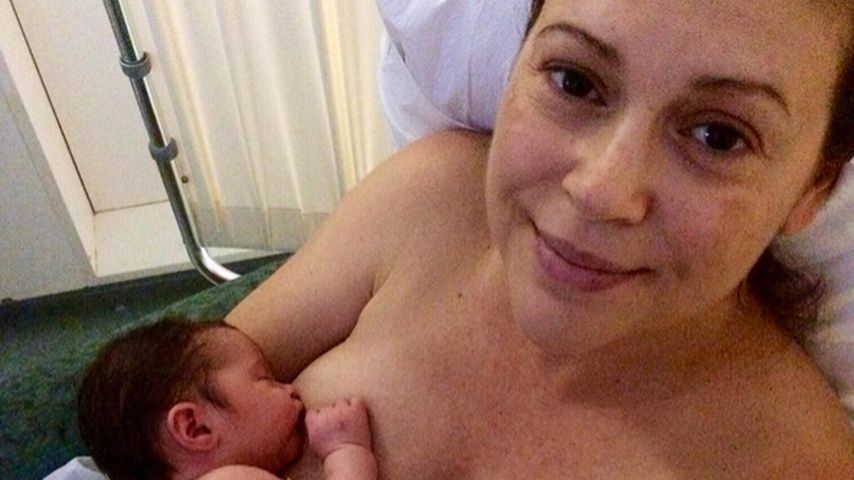 Alyssa Milano und Elizabella Dylan Bugliari