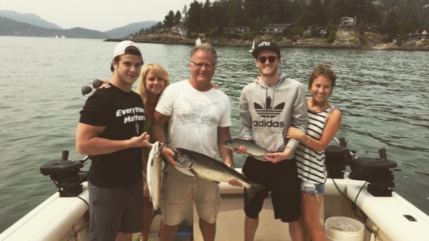 André Schürrle mit Montana Yorkes Familie 2015