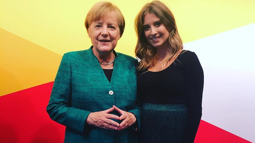 Angela Merkel und Cathy Hummels