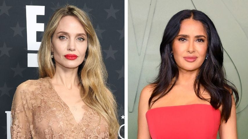Passagiere baff: Angelina Jolie und Salma nehmen Linienflug