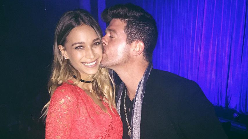 April Love Geary und Robin Thicke im April 2016