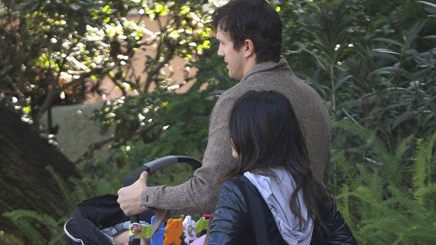 Mila Kunis, Ashton Kutcher und Wyatt Isabelle Kutcher