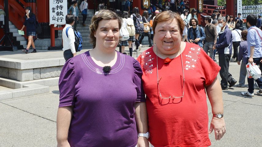 Beate Fischer und Mama Irene in Japan