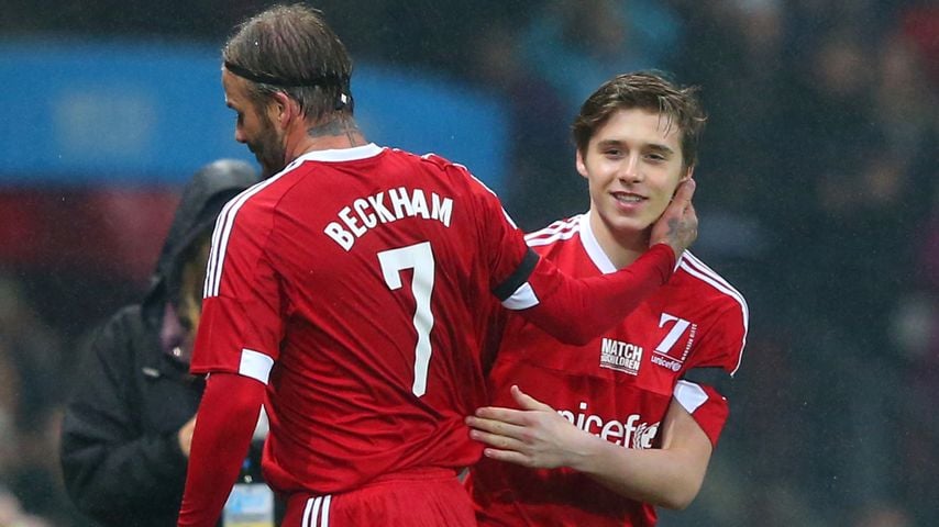 David Beckham und Brooklyn Beckham