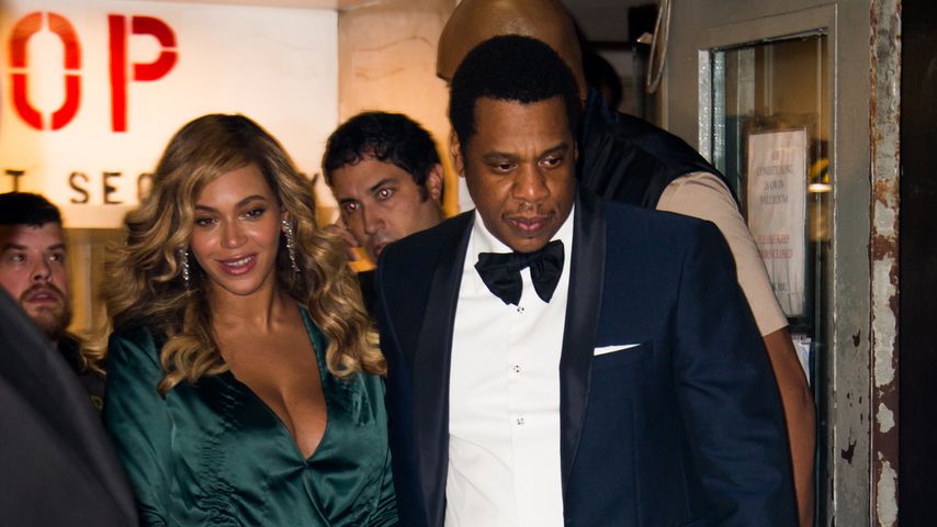 Beyoncé und Jay-Z beim Verlassen des Diamond Balls