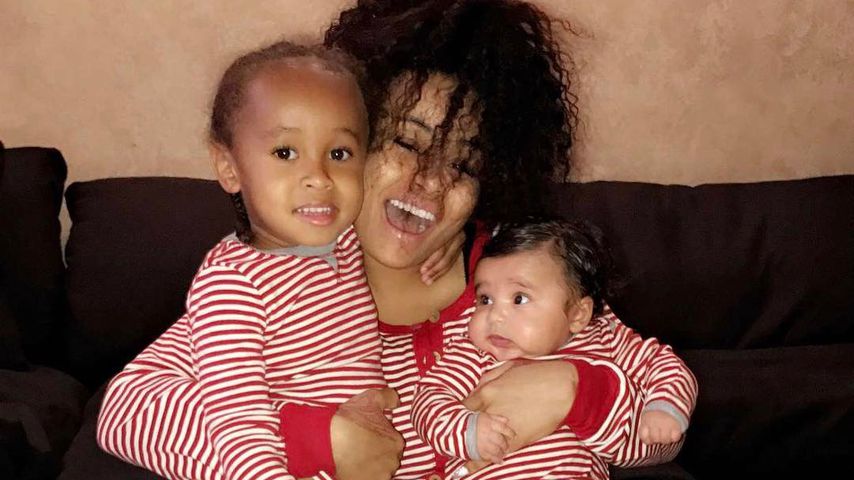 Blac Chyna (mitte) mit ihren Kindern King Cairo und Dream Renee