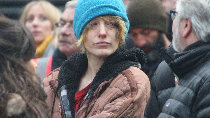 Schauspielerin Blake Lively an einem Filmset in Dublin