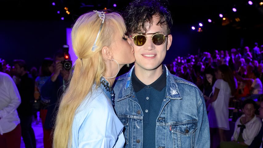 Bonnie Strange und Psaiko.Dino bei der Fashion Week in Berlin