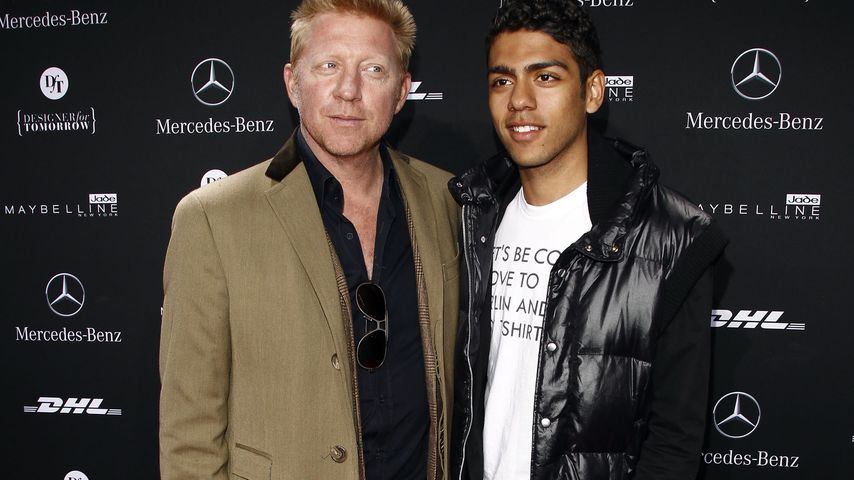 Boris Becker und sein Sohn Noah Becker auf der Mercedes-Benz Fashion Week