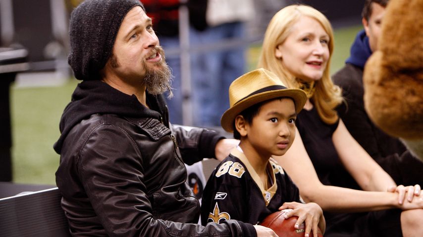 Brad Pitt und Maddox im Jahr 2010