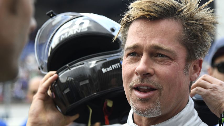 Brad Pitt beim " Celebrity Autorennen" in Le Mans