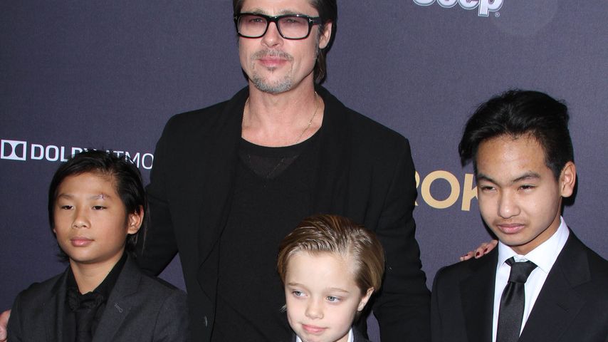 Brad Pitt, Pax, Shiloh und Maddox