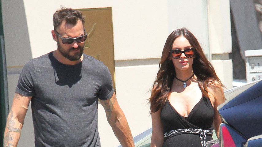 Brian Austin Green mit Megan Fox und den zwei Kindern
