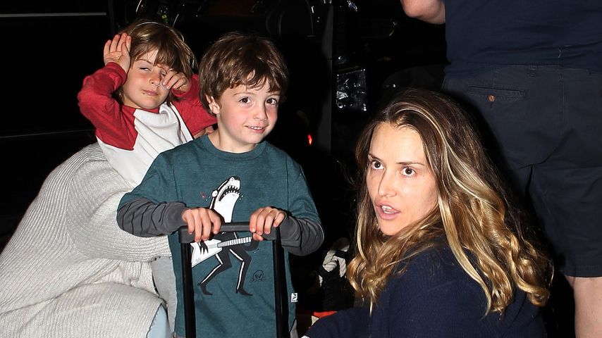 Brooke Mueller mit den Kindern Max und Bob Sheen in Los Angeles