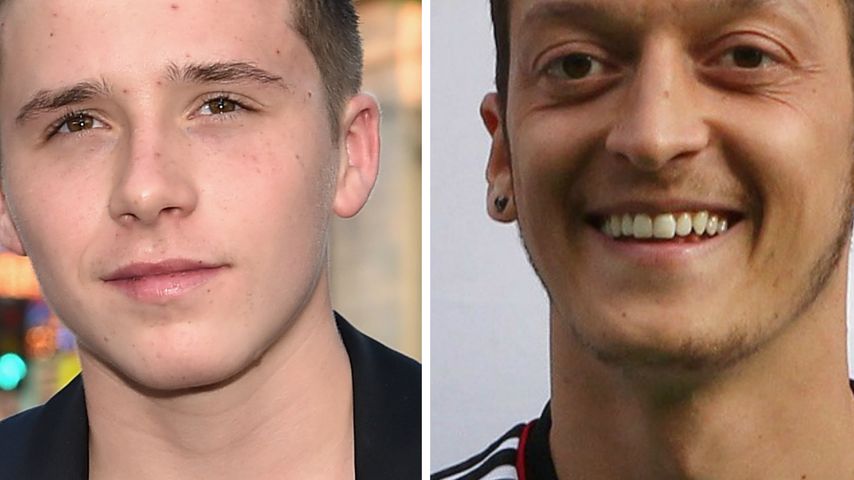 Mesut Özil und Brooklyn Beckham