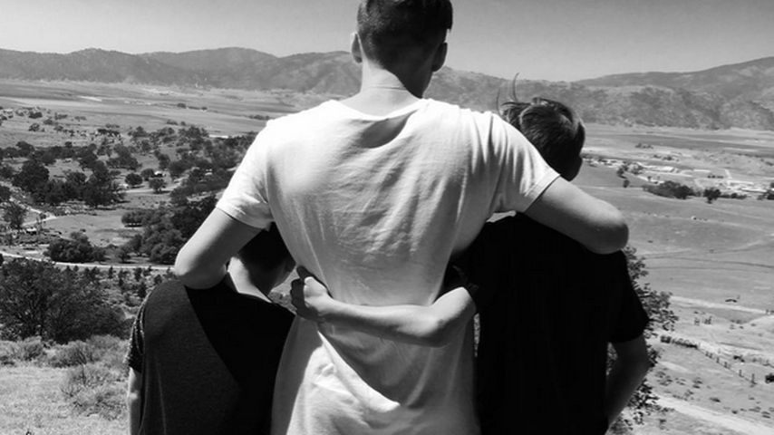 David Beckham, Brooklyn Beckham, Romeo Beckham und Cruz Beckham