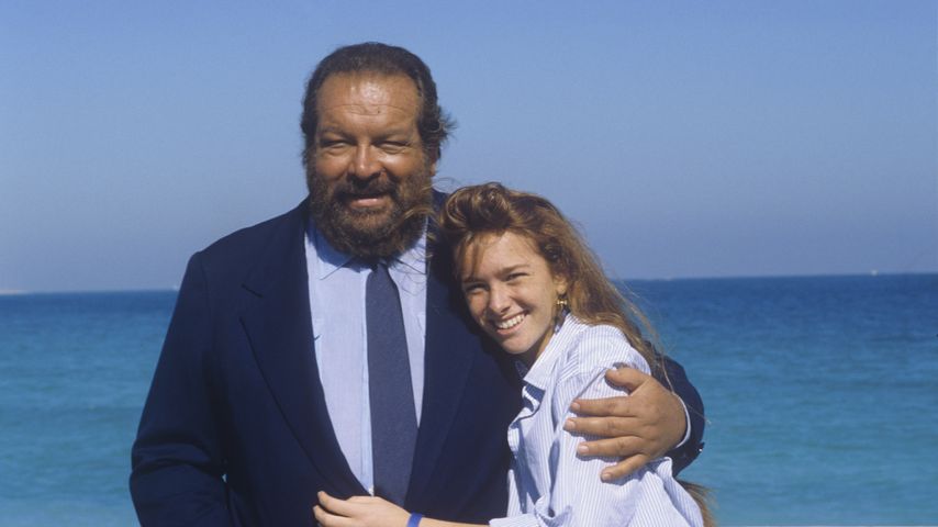 Bud Spencer und seine Tochter Diamante im Jahr 1987