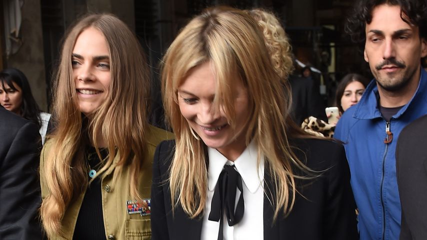 Cara Delevingne und Kate Moss
