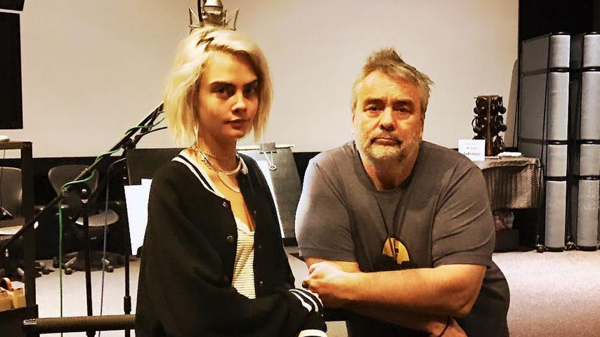 Cara Delevingne und Luc Besson