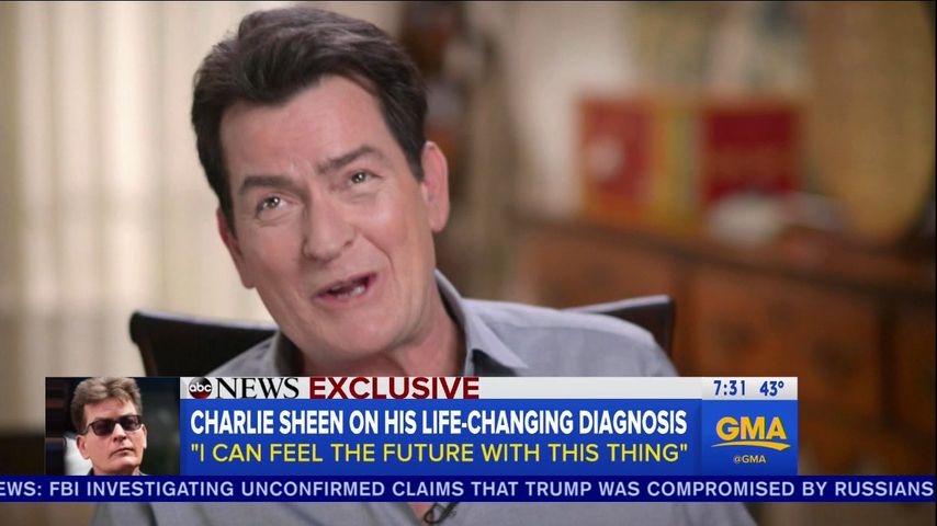 Charlie Sheen bei der Verkündung seiner HIV-Diagnose