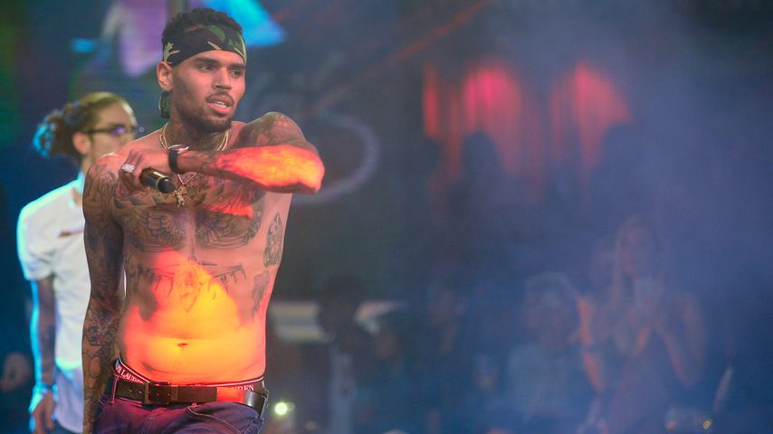 Chris Brown bei einer Performance in Las Vegas 2016