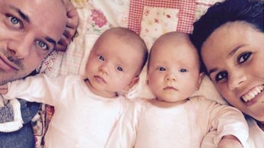 Christian Tews und seine Töchter Marlena und Paulina