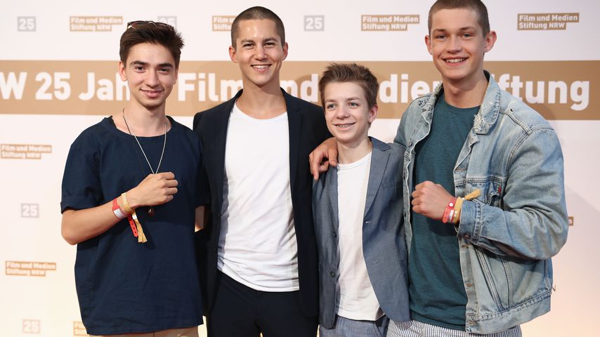 CdrB-Cast: I. Kortlang, T. Schultz, N. Schuck, D. Hardung bei Film- & Medienstiftung NRW Party 2016