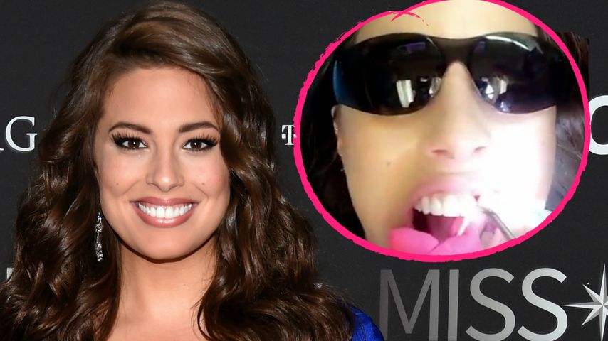 Ekel-Moment: Kurven-Star Ashley Graham filmt Zahnreinigung!