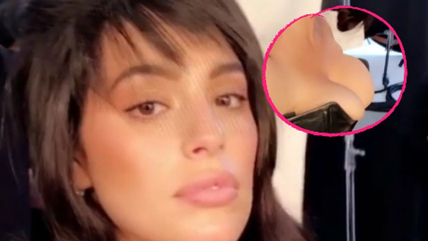 Busen krass gequetscht: Tut das nicht weh, Ashley Graham?