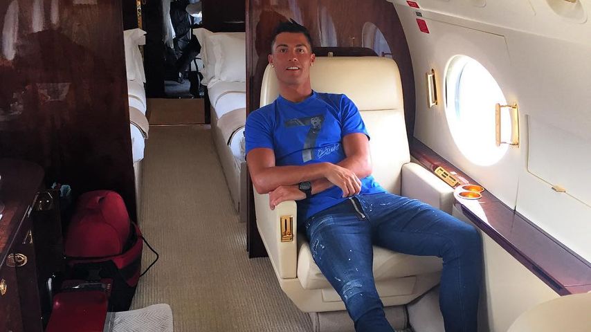 Cristiano Ronaldo in seinem Privat-Jet