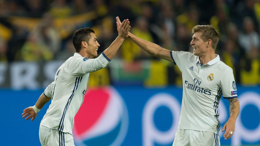 Real-Kicker Cristiano Ronaldo und Toni Kroos