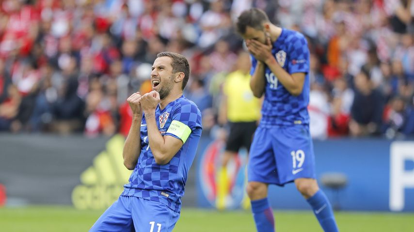 Dario Srna bei 1. Spiel der Kroaten bei der EM 2016